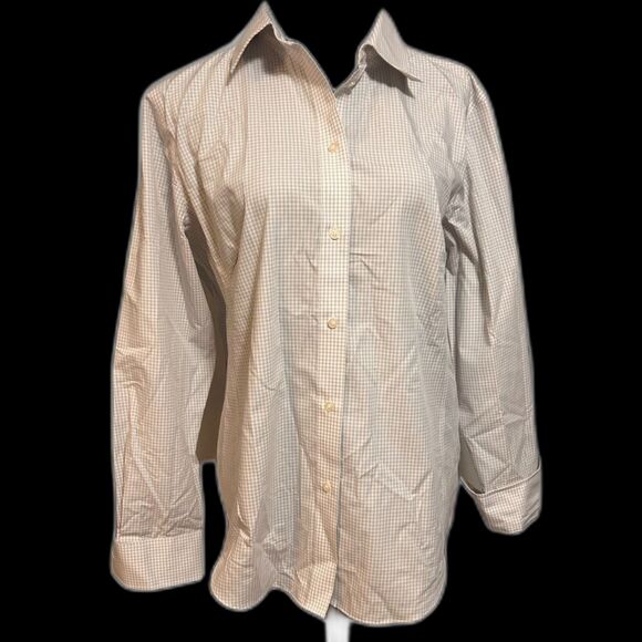 Devon & Jones Ladies' Crown Woven Collection Gingham Check 2X (Silver) D640W - Picture 4 of 10